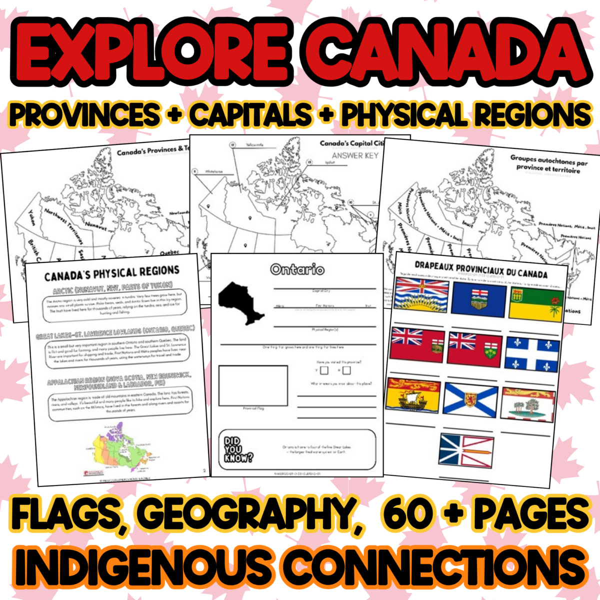 Indigenous-Education-Food-Costs (1) Canada Provinces and Territories Activities - English & French