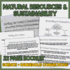 Natural Resources & Sustainability Booklet with Indigenous Connections