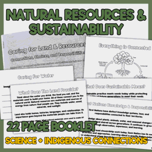 Natural Resources & Sustainability activities Natural Resources & Sustainability Booklet with Indigenous Connections