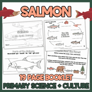 Salmon Life Cycle Booklet & Activities with Indigenous Connections