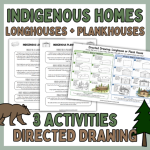 Indigenous Dwellings Bundle: Tipi Craft, Longhouse & Plank House Activities
