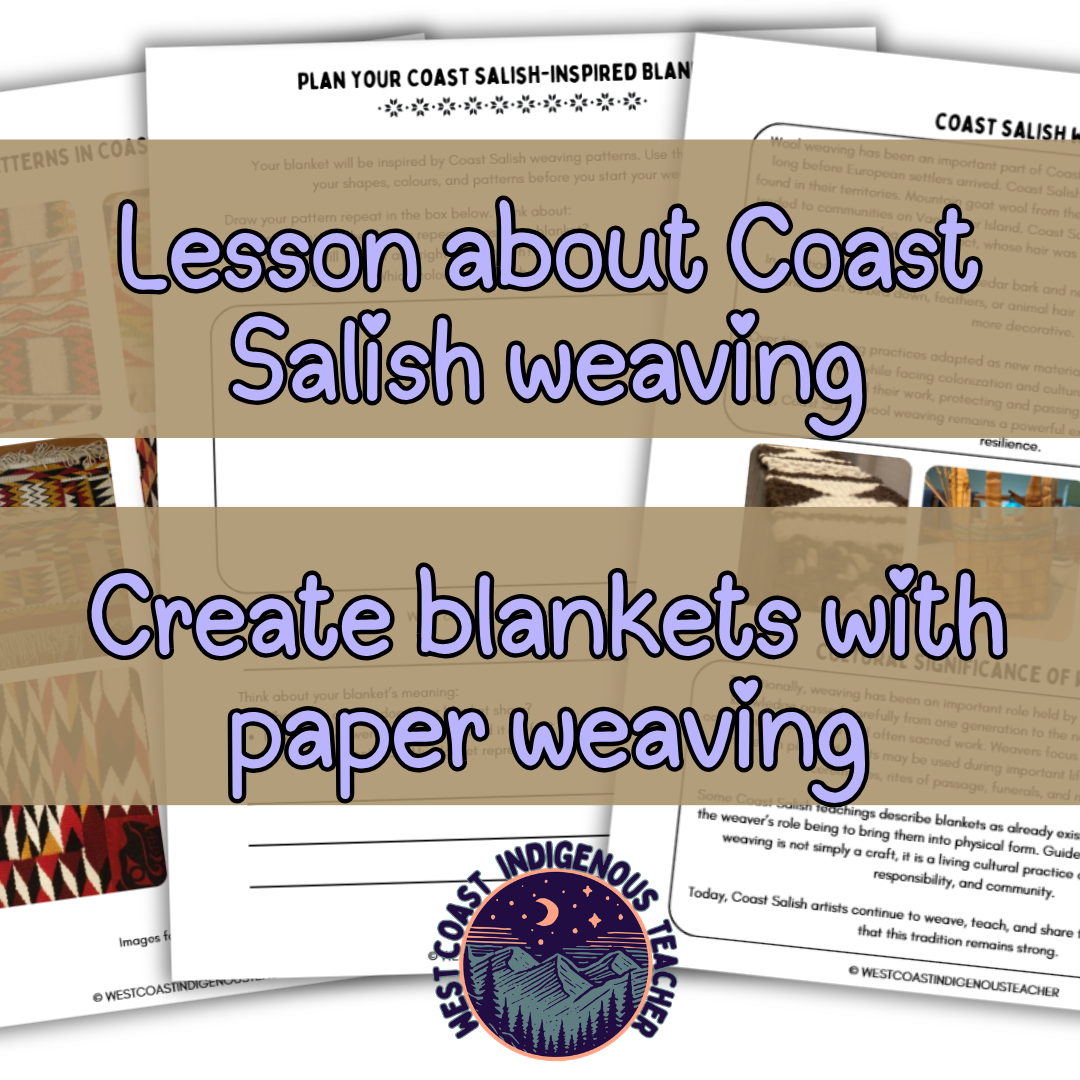TPT Covers NEW (34) Coast Salish Weaving Lesson & Paper Weaving Activity