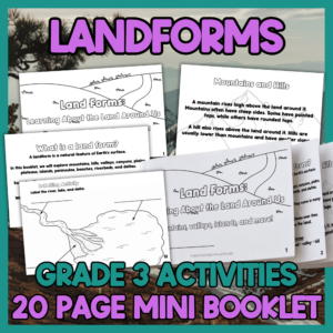 Grade 3 Landforms Booklet & Activities with Indigenous Connections